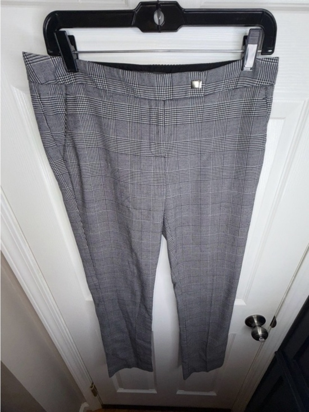 The Limited Women’s 6 Drew Fit Houndstooth Dress Pants Black Straight Leg S